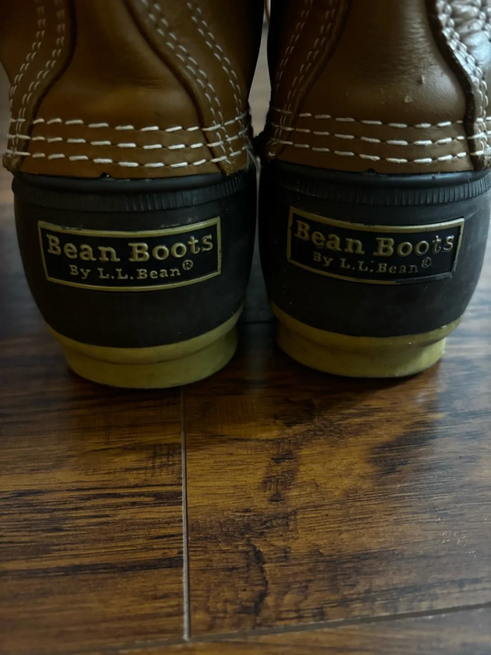 L.L. Bean Leather Flannel-Lined Men’s Duck Boots Gore-Tex Thinsulate Rubber Sole
